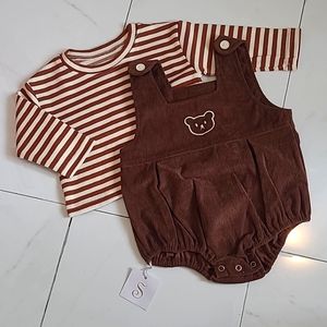 ⚡️BOGO 50% Off⚡️ Baby cotton romper with t-shirt